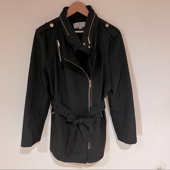 MICHAEL Michael Kors Jackets & Blazers - Michael Kors Trench Jacket Black Size XL